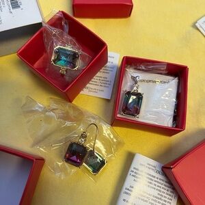 Avon Gold and Multicolor Earrings